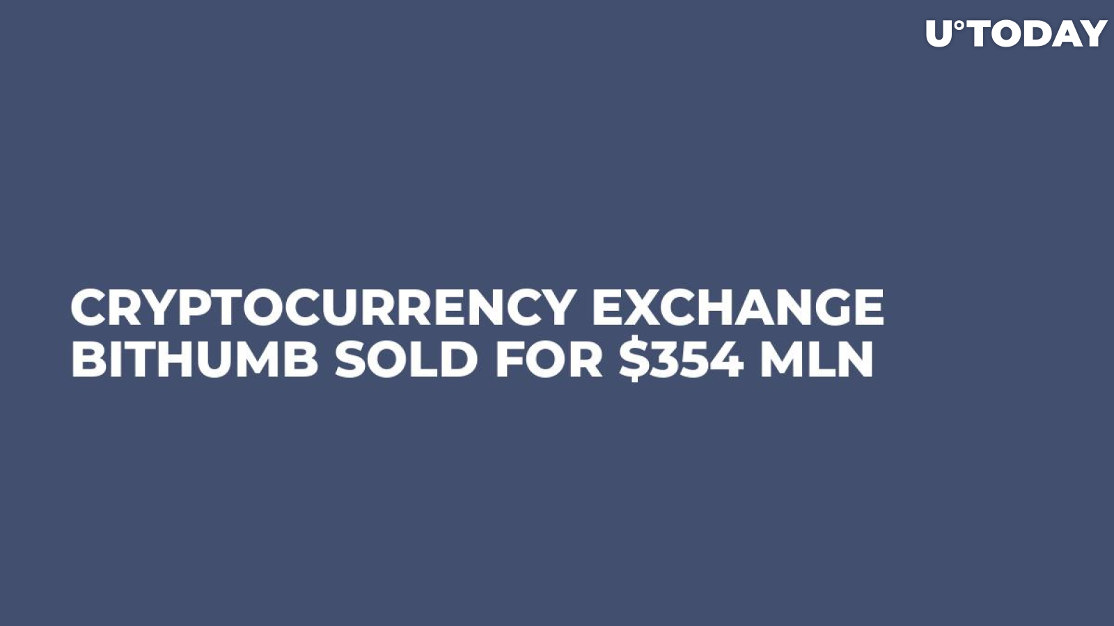 Cryptocurrency Exchange Bithumb Sold For $354 Mln