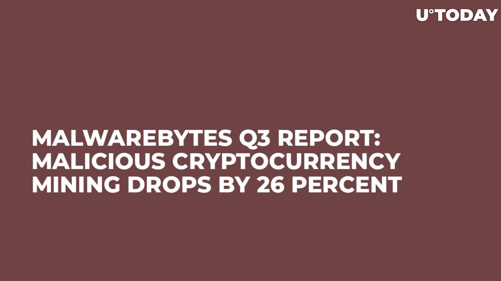 Malwarebytes Q3 Report: Malicious Cryptocurrency Mining Drops by 26 Percent