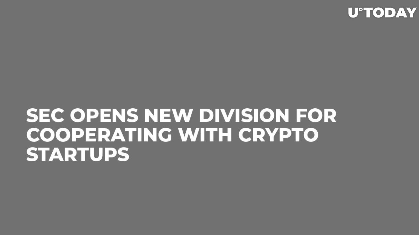 SEC Opens New Division For Cooperating With Crypto Startups 