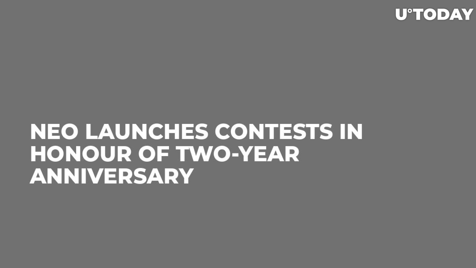 NEO Launches Contests in Honour of Two-Year Anniversary