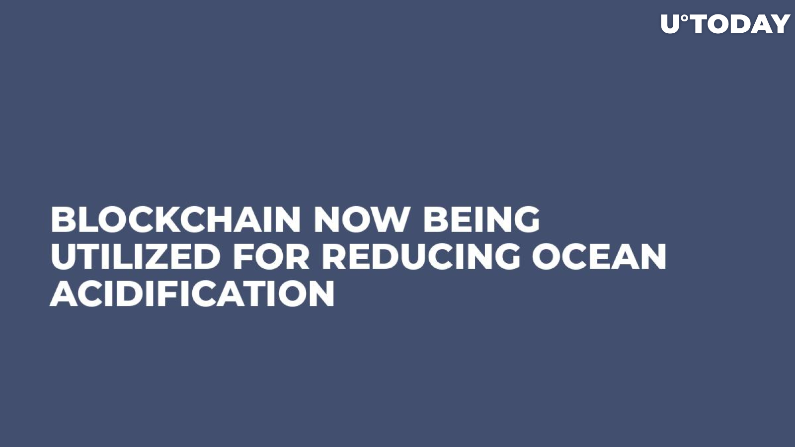 Blockchain Now Being Utilized for Reducing Ocean Acidification