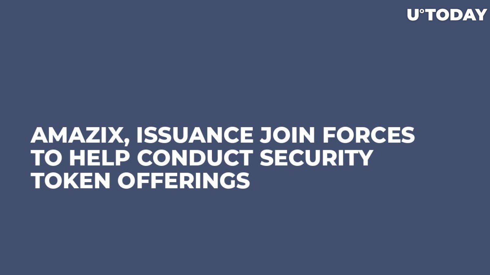 AmaZix, Issuance Join Forces to Help Conduct Security Token Offerings