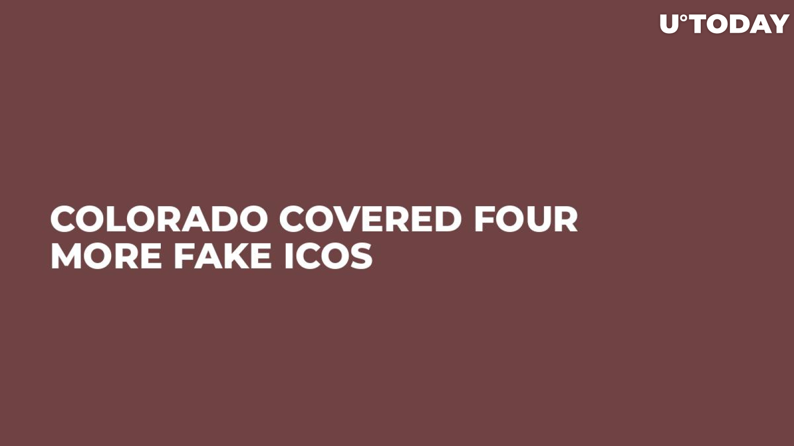 Colorado Covered Four More Fake ICOs