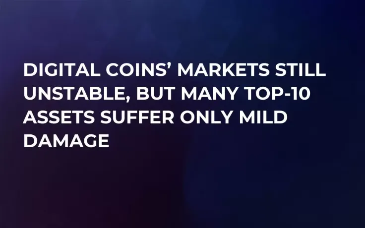 Digital Coins’ Markets Still Unstable, But Many Top-10 Assets Suffer Only Mild Damage