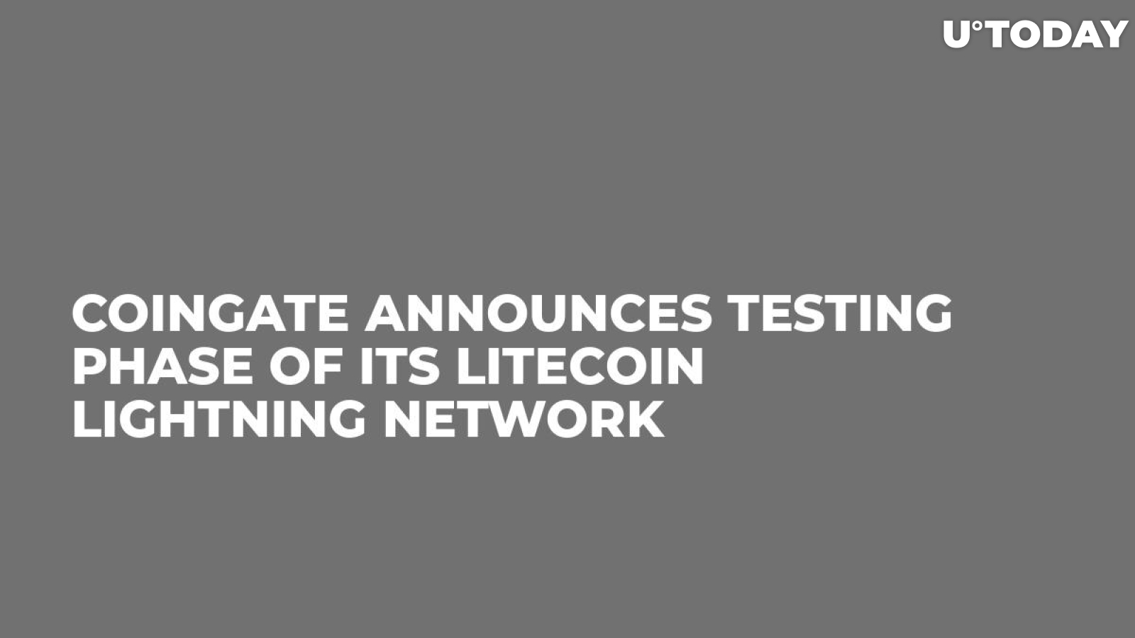 CoinGate Announces Testing Phase of Its Litecoin Lightning Network