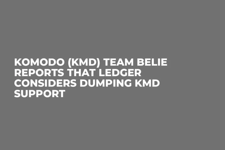 Komodo (KMD) Team Belie Reports that Ledger Considers Dumping KMD Support