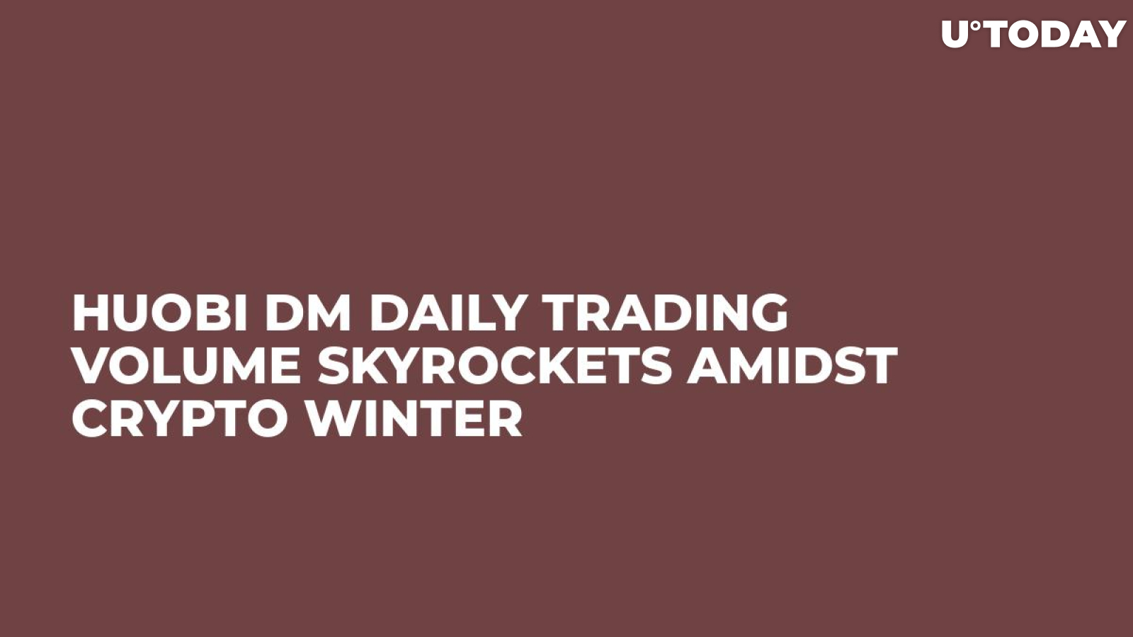 Huobi DM Daily Trading Volume Skyrockets Amidst Crypto Winter 