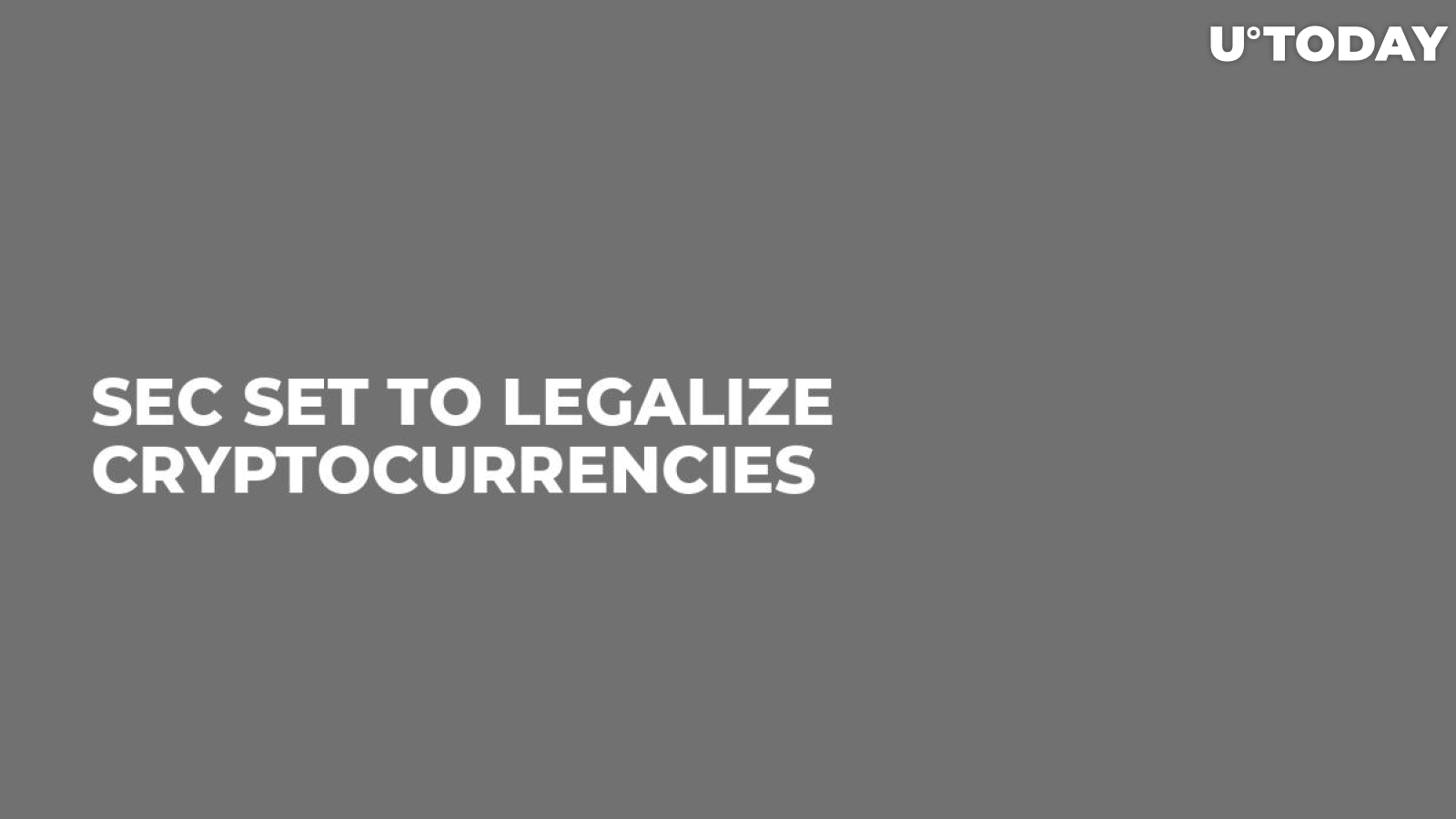 SEC Set to Legalize Cryptocurrencies 