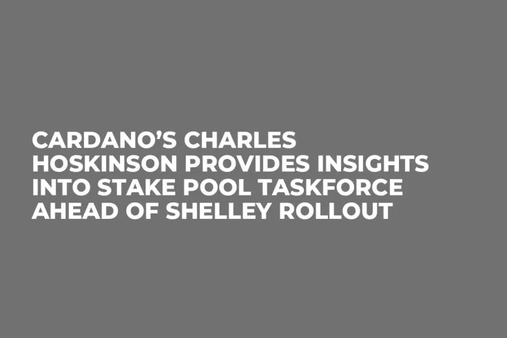 Cardano’s Charles Hoskinson Provides Insights Into Stake Pool Taskforce Ahead of Shelley Rollout  