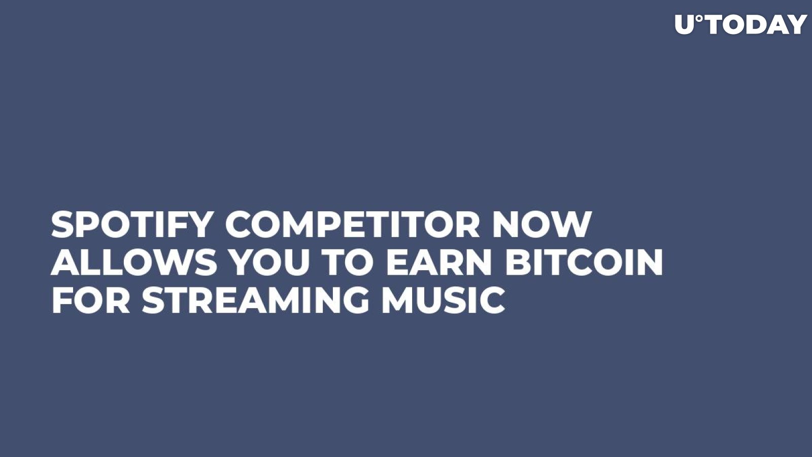 Spotify Competitor Now Allows You to Earn Bitcoin for Streaming Music 