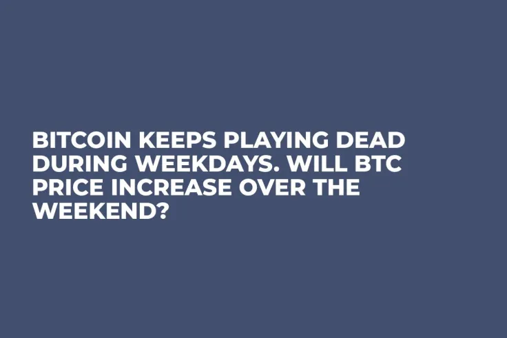 Bitcoin Keeps Playing Dead During Weekdays. Will BTC Price Increase over the Weekend?