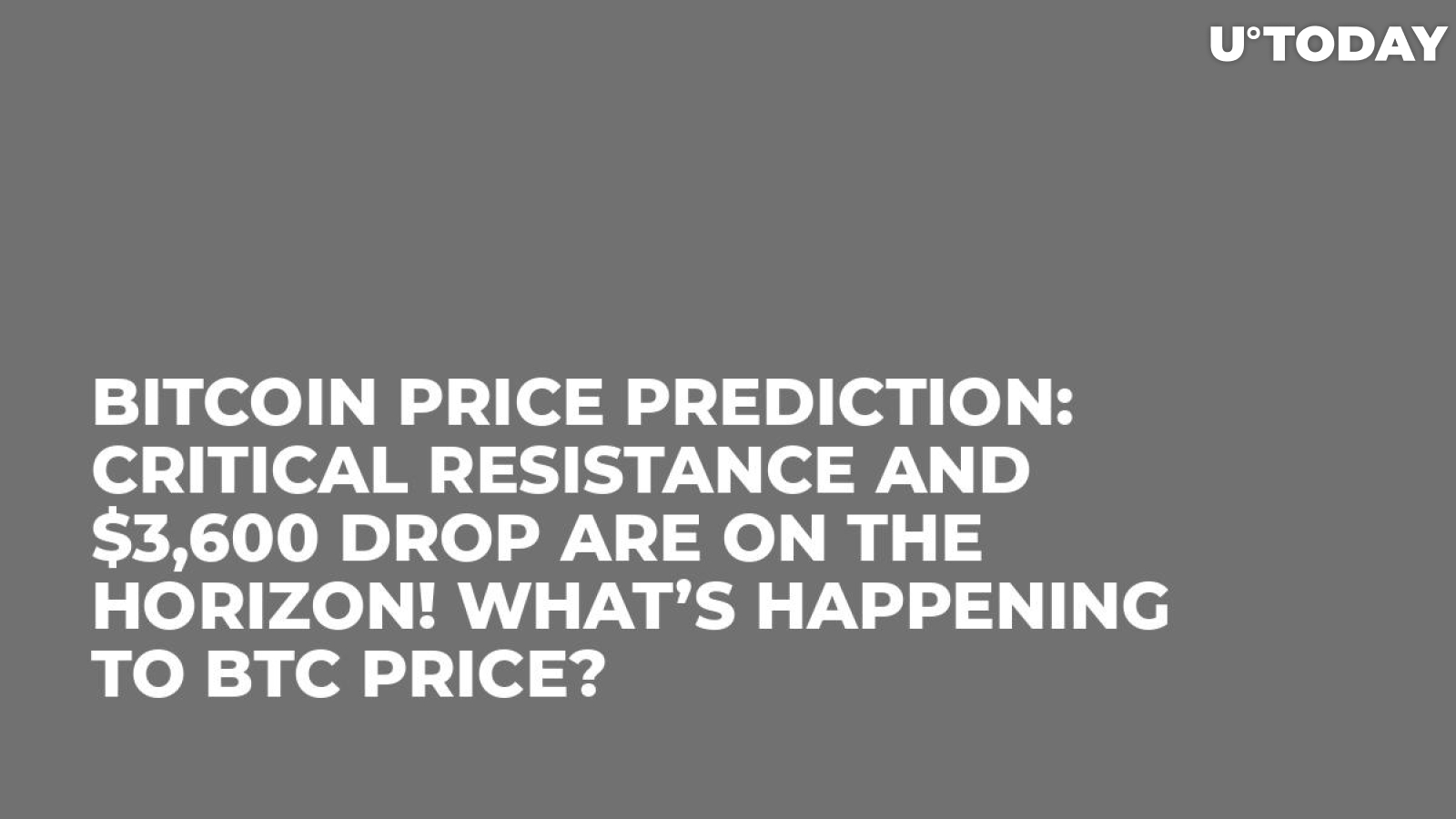 Bitcoin Price Prediction: Critical Resistance and $3,600 Drop Are on the Horizon! What’s Happening to BTC price?