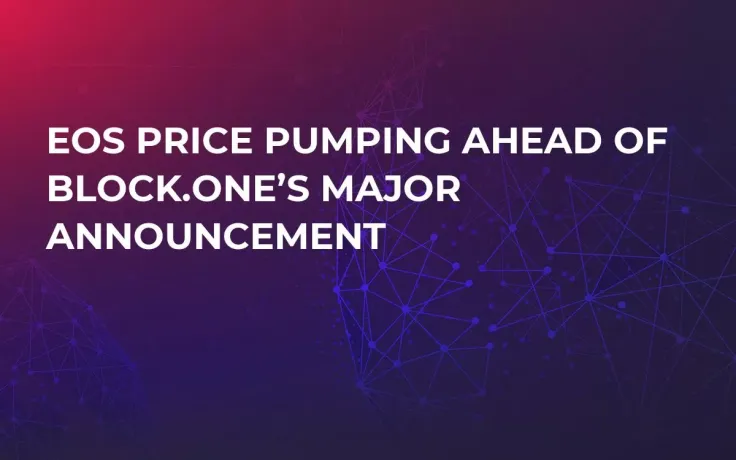 EOS Price Pumping Ahead of Block.One’s Major Announcement