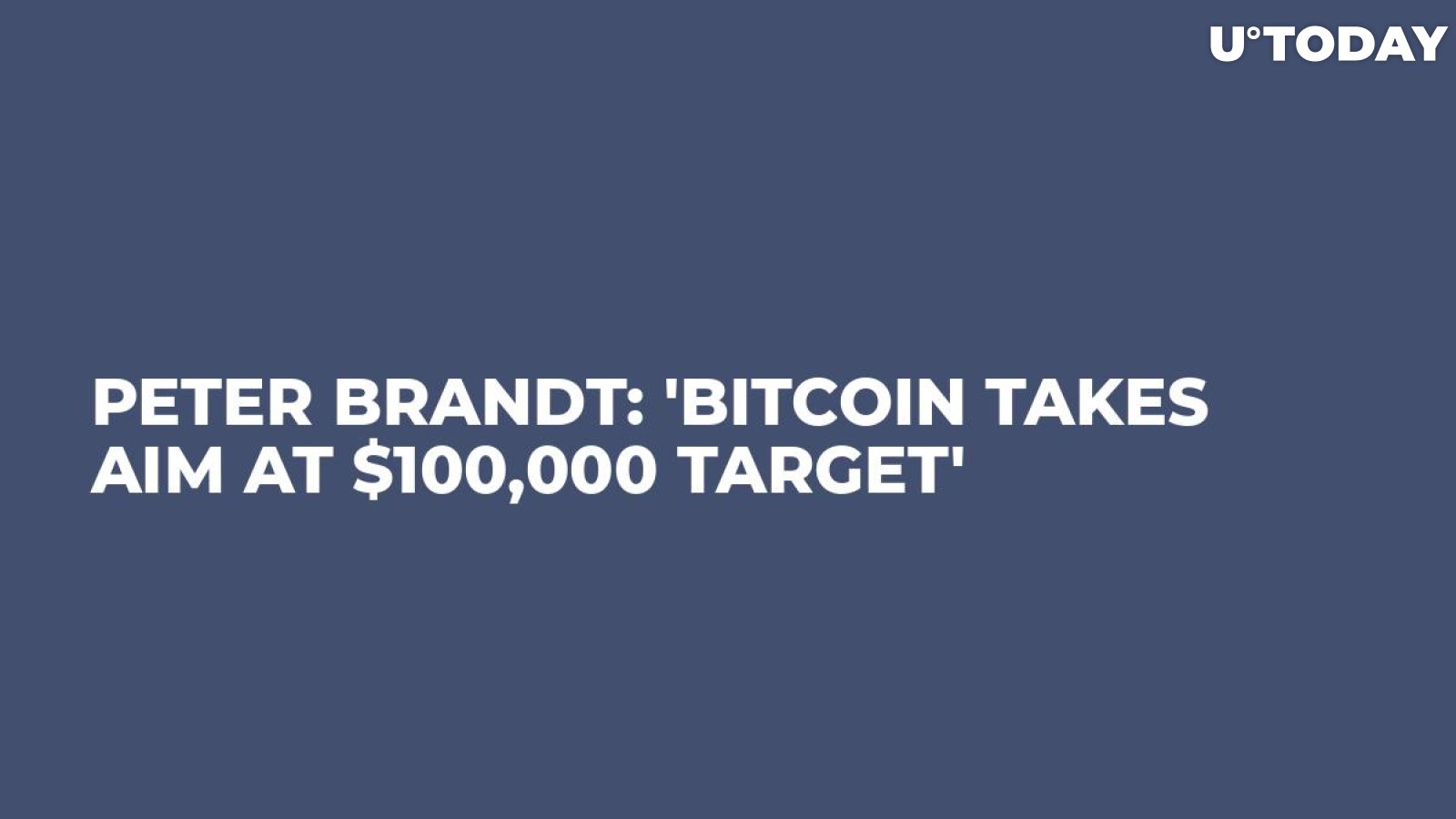 Peter Brandt: 'Bitcoin Takes Aim at $100,000 Target'