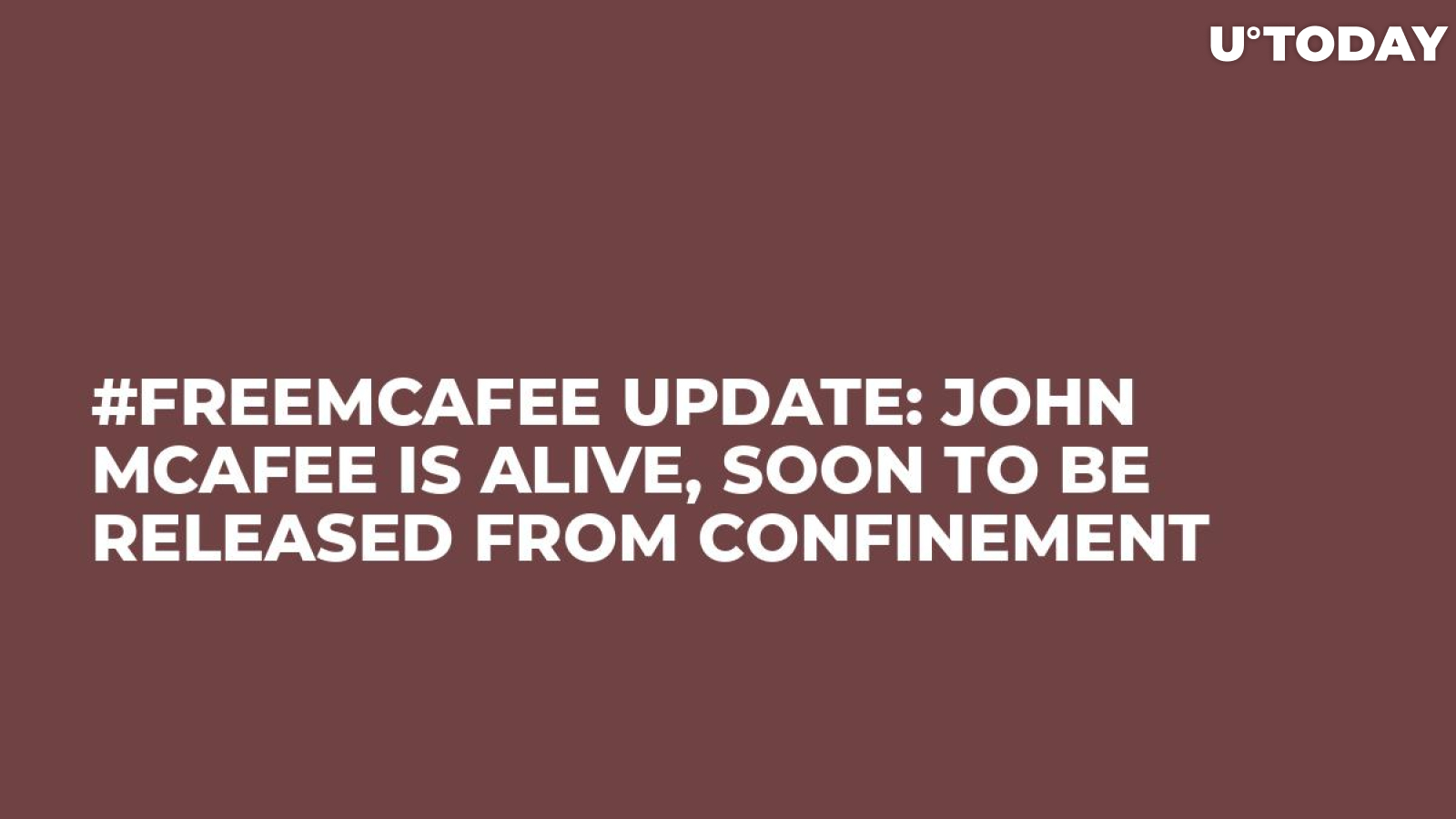 #FreeMcAfee Update: John McAfee Is Alive, Soon to Be Released from Confinement