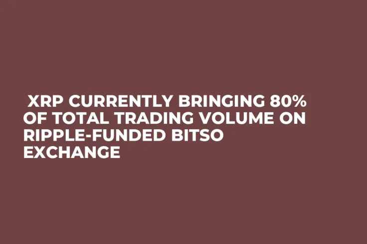  XRP Currently Bringing 80% of Total Trading Volume on Ripple-Funded Bitso Exchange