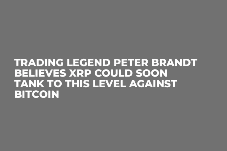 Trading Legend Peter Brandt Believes XRP Could Soon Tank to This Level Against Bitcoin