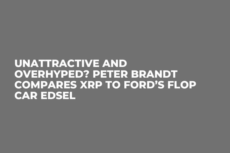 Unattractive and Overhyped? Peter Brandt Compares XRP to Ford’s Flop Car Edsel