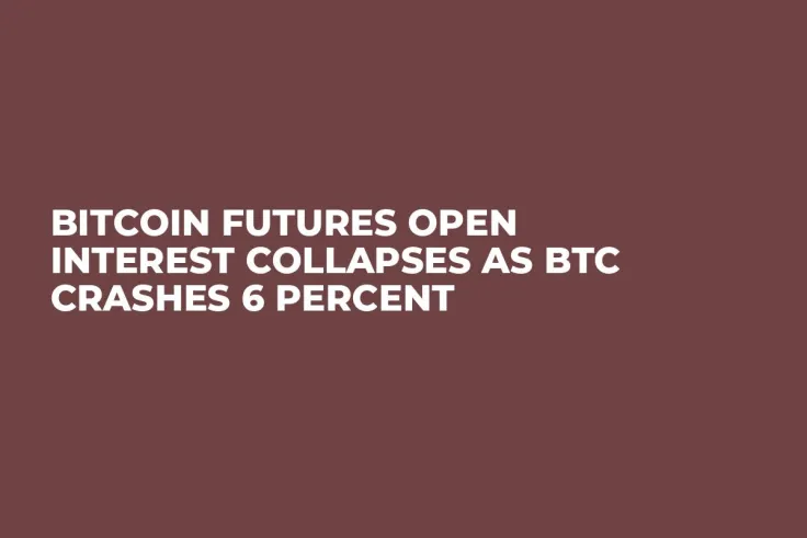 Bitcoin Futures Open Interest Collapses as BTC Crashes 6 Percent