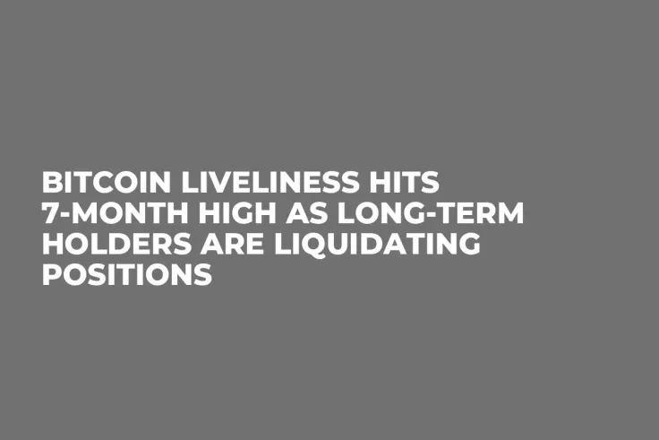 Bitcoin Liveliness Hits 7-Month High as Long-Term Holders Are Liquidating Positions