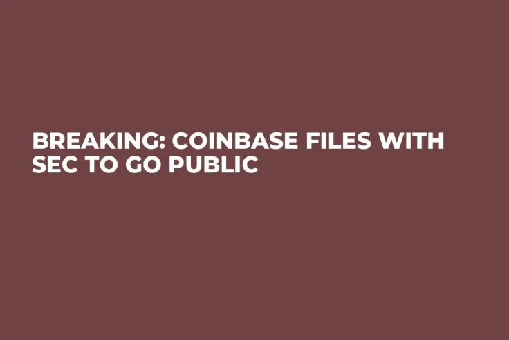 BREAKING: Coinbase Files with SEC to Go Public 
