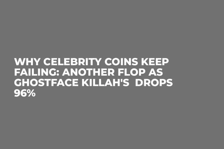 Why Celebrity Coins Keep Failing: Another Flop as Ghostface Killah's Drops 96%