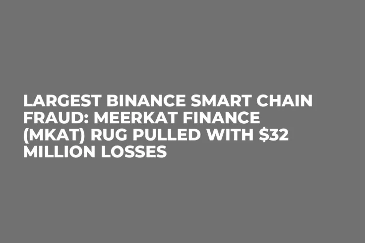 Largest Binance Smart Chain Fraud: Meerkat Finance (MKAT) Rug Pulled with $32 Million Losses