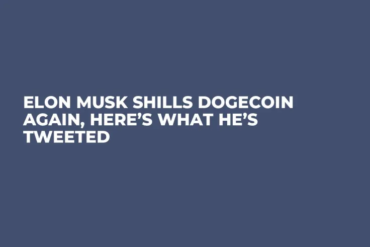 Elon Musk Shills Dogecoin Again, Here’s What He’s Tweeted 