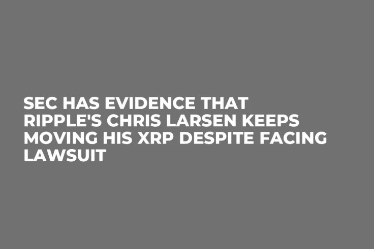 SEC Has Evidence That Ripple's Chris Larsen Keeps Moving His XRP Despite Facing Lawsuit