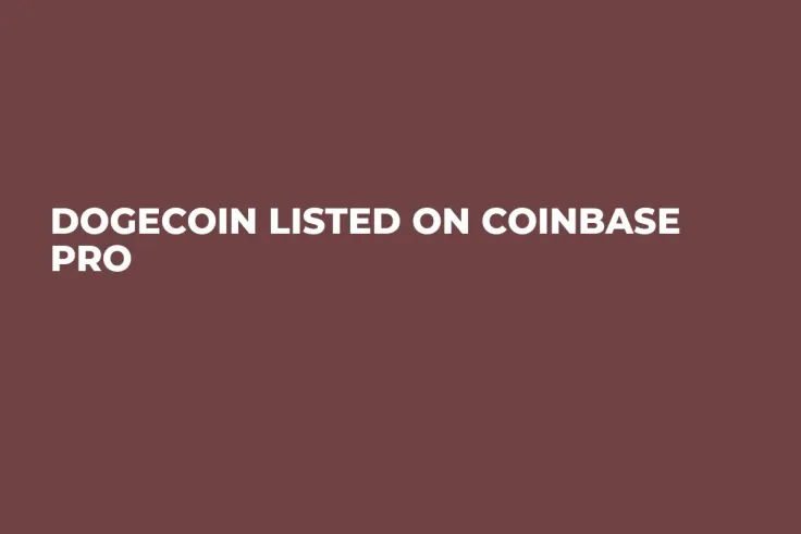 Dogecoin Listed on Coinbase Pro