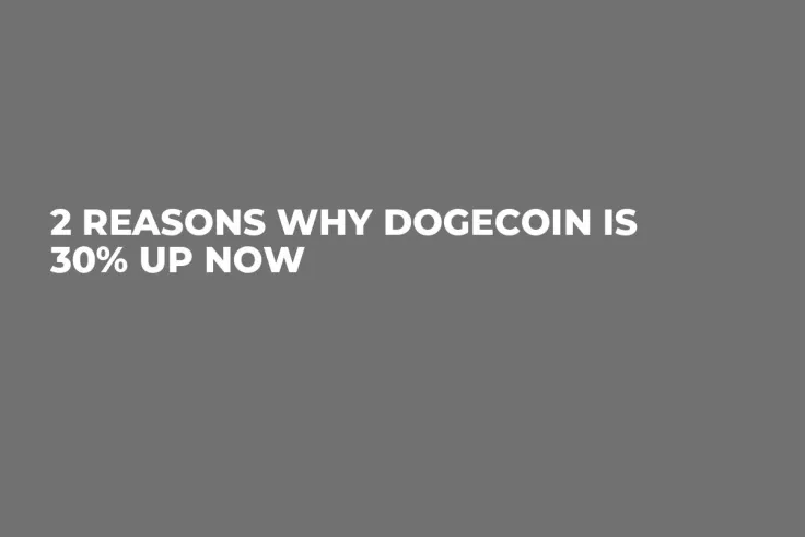 2 Reasons Why Dogecoin Is 30% Up Now