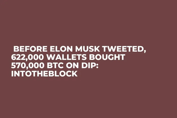  Before Elon Musk Tweeted, 622,000 Wallets Bought 570,000 BTC on Dip: IntoTheBlock