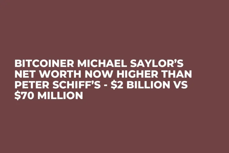 Bitcoiner Michael Saylor’s Net Worth Now Higher Than Peter Schiff’s - $2 Billion Vs $70 Million
