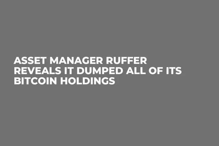 Asset Manager Ruffer Reveals It Dumped All of Its Bitcoin Holdings
