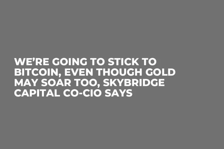 We’re Going to Stick to Bitcoin, Even Though Gold May Soar Too, SkyBridge Capital Co-CIO Says