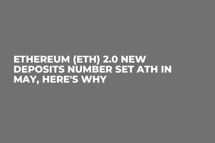 Ethereum (ETH) 2.0 New Deposits Number Set ATH in May, Here's Why