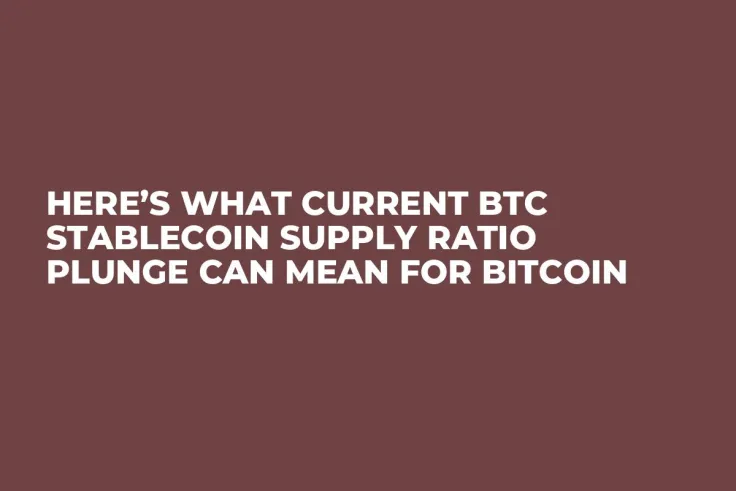 Here’s What Current BTC Stablecoin Supply Ratio Plunge Can Mean for Bitcoin