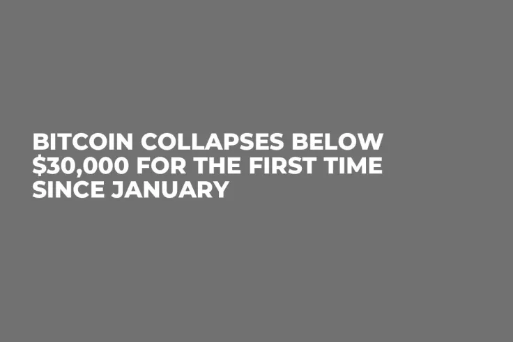 Bitcoin Collapses Below $30,000 for the First Time Since January 