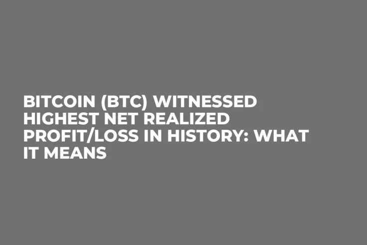 Bitcoin (BTC) Witnessed Highest Net Realized Profit/Loss in History: What it Means