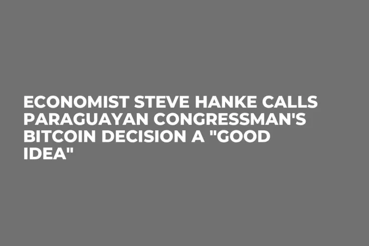 Economist Steve Hanke Calls Paraguayan Congressman's Bitcoin Decision a "Good Idea"