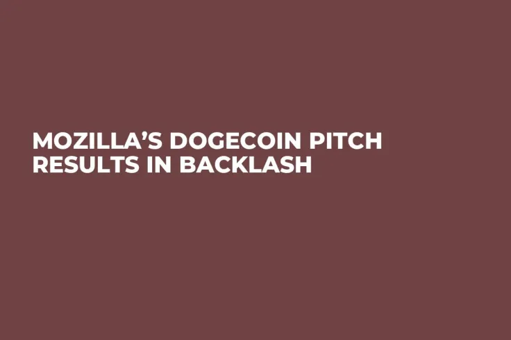 Mozilla’s Dogecoin Pitch Results in Backlash