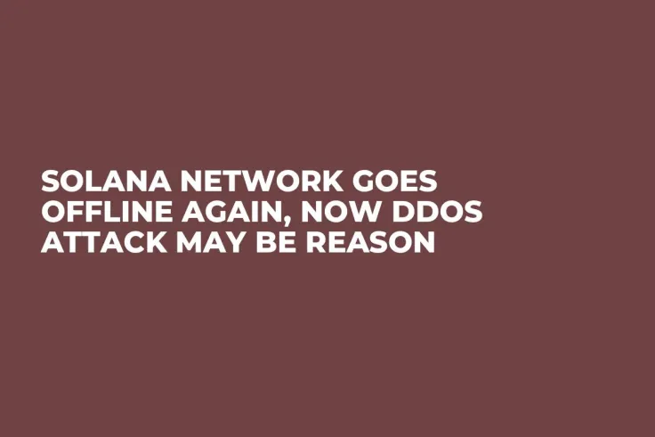 Solana Network Goes Offline Again, Now DDoS Attack May Be Reason