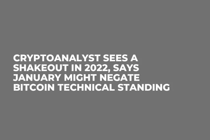 Cryptoanalyst Sees a Shakeout in 2022, Says January Might Negate Bitcoin Technical Standing