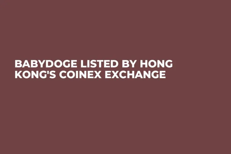 BabyDoge Listed by Hong Kong's CoinEx Exchange