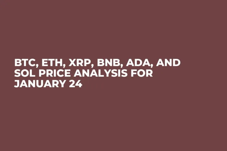 BTC, ETH, XRP, BNB, ADA, and SOL Price Analysis for January 24