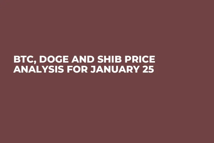 BTC, DOGE and SHIB Price Analysis for January 25