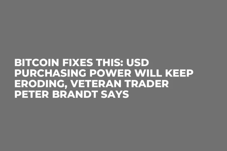 Bitcoin Fixes This: USD Purchasing Power Will Keep Eroding, Veteran Trader Peter Brandt Says