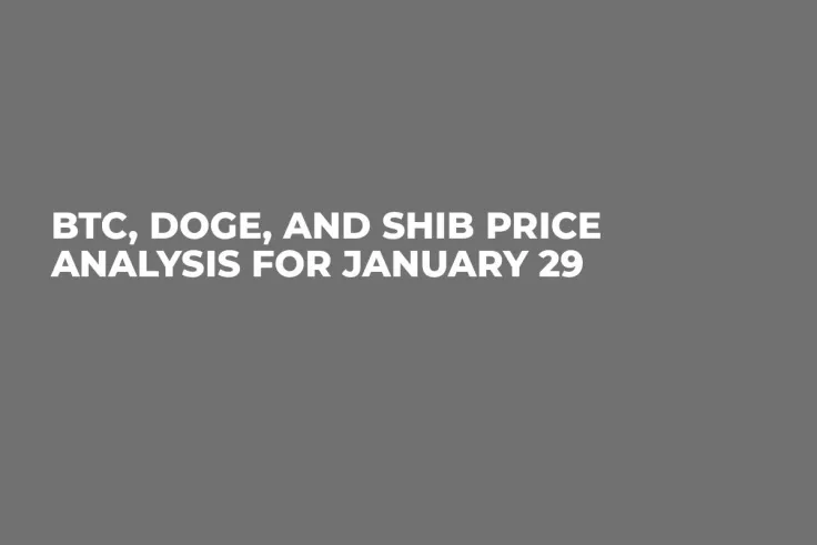BTC, DOGE and SHIB Price Analysis for January 29
