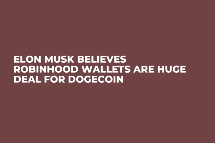 Elon Musk Believes Robinhood Wallets Are Huge Deal for Dogecoin