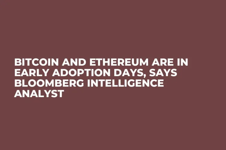 Bitcoin and Ethereum Are in Early Adoption Days, Says Bloomberg Intelligence Analyst